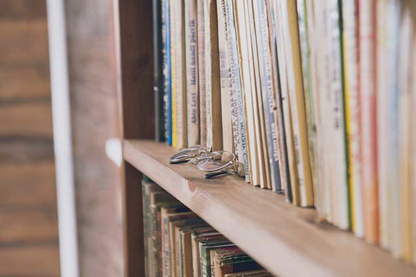 Books on shelf